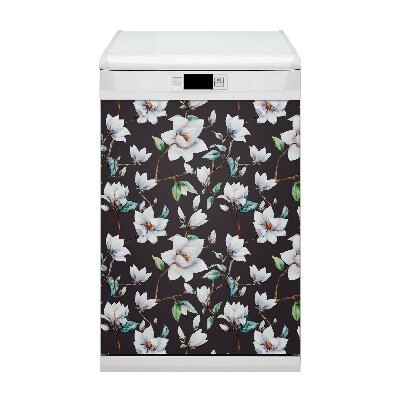 Aimant décoratif pour lave-vaisselle Fleurs peintes