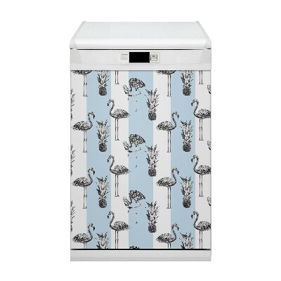 Magnet pour lave vaisselle Flaming et ananas