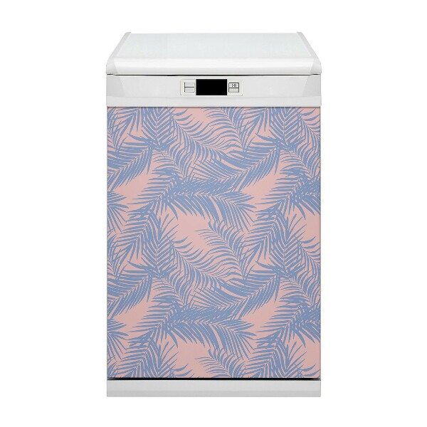 Aimant décoratif pour lave-vaisselle Feuilles bleues