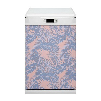 Aimant décoratif pour lave-vaisselle Feuilles bleues