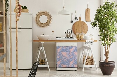 Aimant décoratif pour lave-vaisselle Feuilles bleues