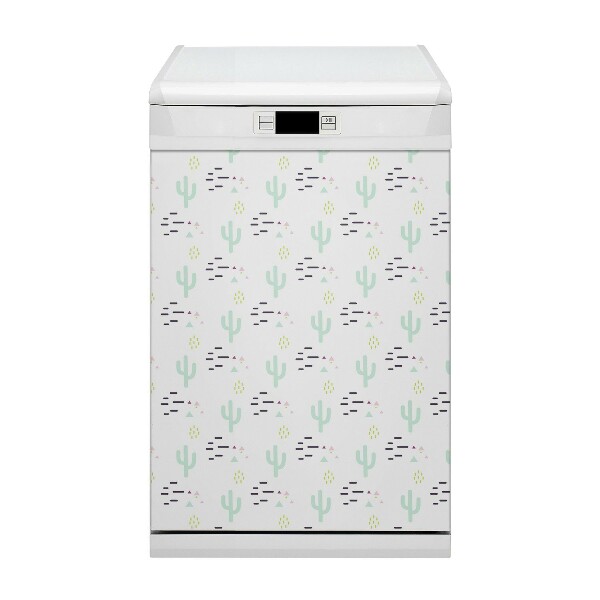 Deco magnetique pour lave vaisselle Cactus