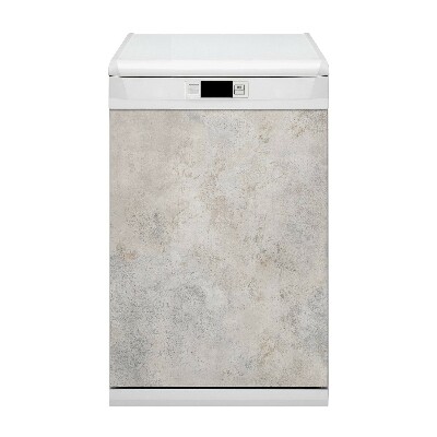Aimant décoratif pour lave-vaisselle Béton blanc