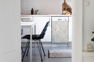 Aimant décoratif pour lave-vaisselle Béton blanc