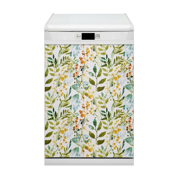 Magnet pour lave vaisselle Fleurs boho