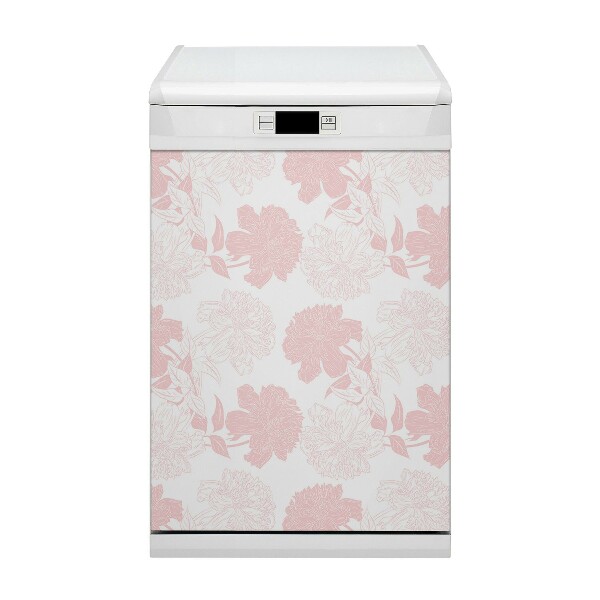 Magnet pour lave vaisselle Fleurs roses