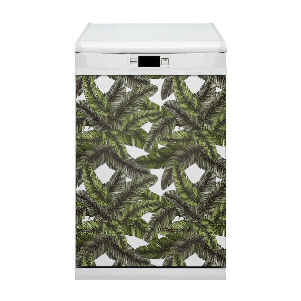 Aimant de couvercle de lave-vaisselle Feuilles de la jungle