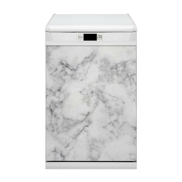 Aimant décoratif pour lave-vaisselle marbre blanc
