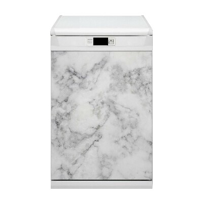 Aimant décoratif pour lave-vaisselle marbre blanc