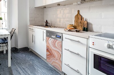 Deco magnetique pour lave vaisselle Abstraction d'ECRU