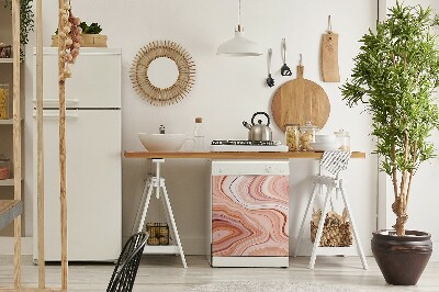 Deco magnetique pour lave vaisselle Abstraction d'ECRU