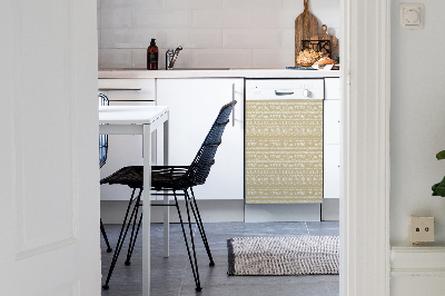 Aimant décoratif pour lave-vaisselle Forme jaune
