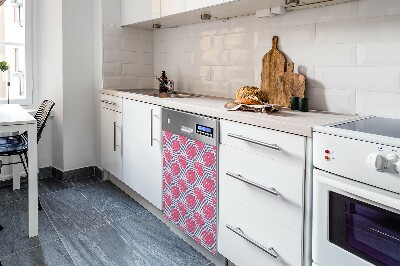 Aimant décoratif pour lave-vaisselle Feuilles roses