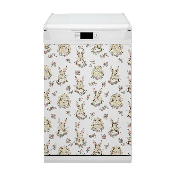 Magnet pour lave vaisselle Lapins brun clair