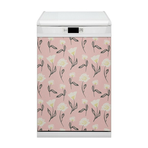 Aimant décoratif pour lave-vaisselle Fleurs délicates