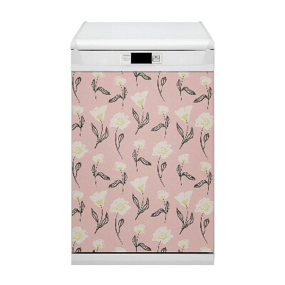 Aimant décoratif pour lave-vaisselle Fleurs délicates