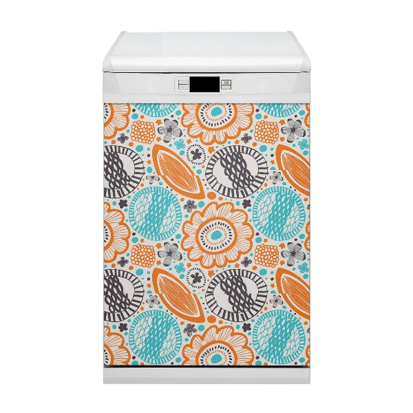 Magnet pour lave vaisselle Fleurs pastel