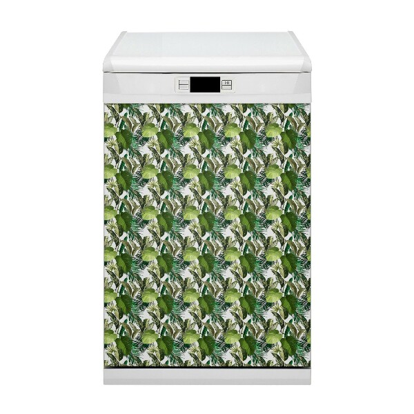 Deco magnetique pour lave vaisselle Feuilles tropicales