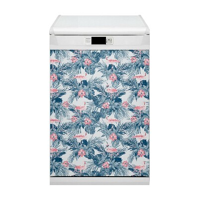 Aimant décoratif pour lave-vaisselle Flamants et taches
