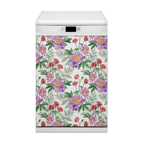Aimant décoratif pour lave-vaisselle Bouquet de pivoine