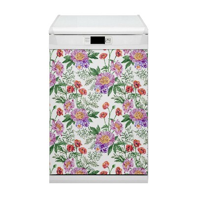 Aimant décoratif pour lave-vaisselle Bouquet de pivoine