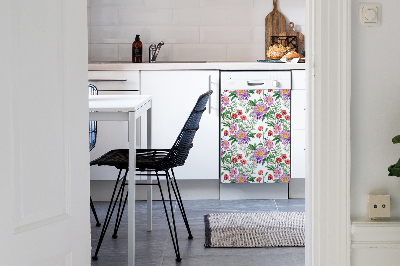 Aimant décoratif pour lave-vaisselle Bouquet de pivoine