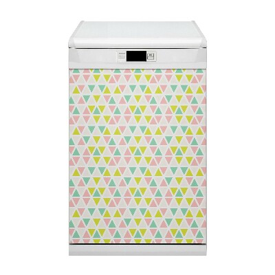 Aimant décoratif pour lave-vaisselle Triangles colorés