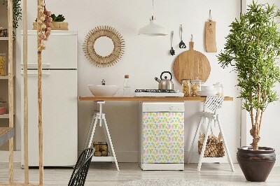 Aimant décoratif pour lave-vaisselle Triangles colorés