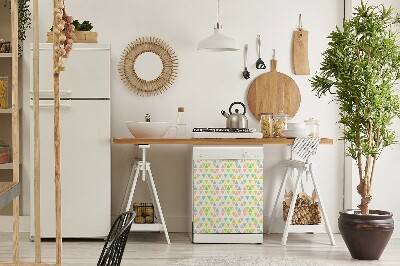 Aimant décoratif pour lave-vaisselle Triangles colorés