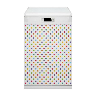 Aimant décoratif pour lave-vaisselle Points colorés