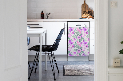 Aimant décoratif pour lave-vaisselle Motif floral