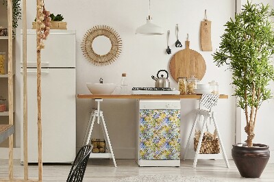 Aimant décoratif pour lave-vaisselle feuilles d'or