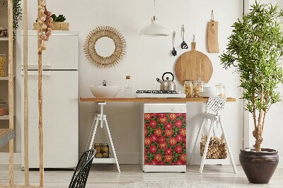 Aimant de couvercle de lave-vaisselle Fleur géométrique
