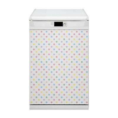Aimant décoratif pour lave-vaisselle Points colorés