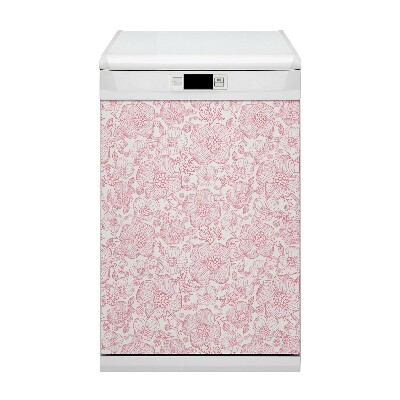 Magnet pour lave vaisselle Contour Fleurs