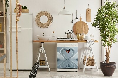 Deco magnetique pour lave vaisselle Cygnes