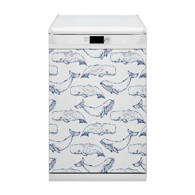 Magnet pour lave vaisselle Baleine bleue