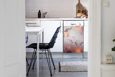 Magnet pour lave vaisselle Abstraction des hexagones