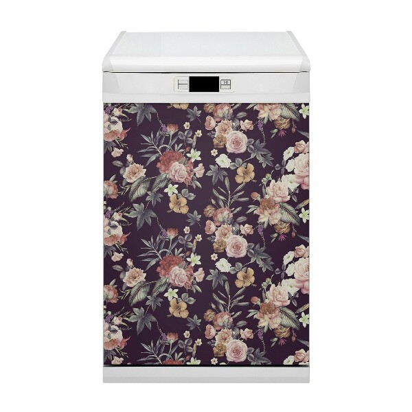 Deco magnetique pour lave vaisselle Fleurs de jardin