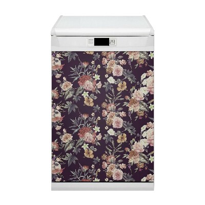 Deco magnetique pour lave vaisselle Fleurs de jardin