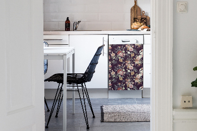 Deco magnetique pour lave vaisselle Fleurs de jardin
