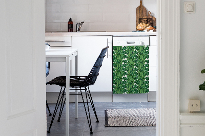 Deco magnetique pour lave vaisselle Feuilles botaniques