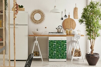 Deco magnetique pour lave vaisselle Feuilles botaniques