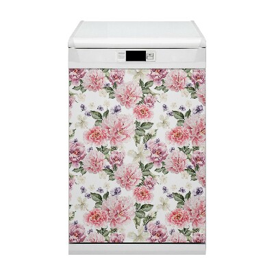 Aimant de couvercle de lave-vaisselle Fleurs d'art