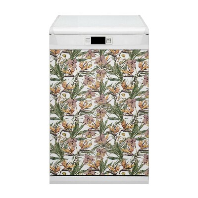 Aimant de couvercle de lave-vaisselle Feuilles botaniques