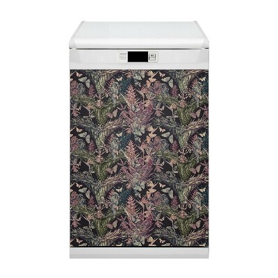 Magnet pour lave vaisselle Colibri et papillons