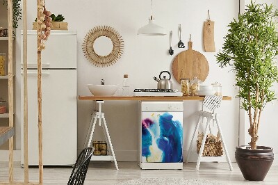 Aimant décoratif pour lave-vaisselle Taches bleues