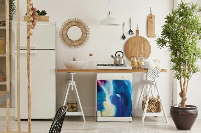 Aimant décoratif pour lave-vaisselle Taches bleues