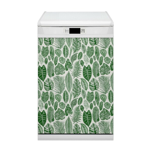 Aimant décoratif pour lave-vaisselle Feuilles de palmier