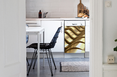 Aimant décoratif pour lave-vaisselle Éléments dorés